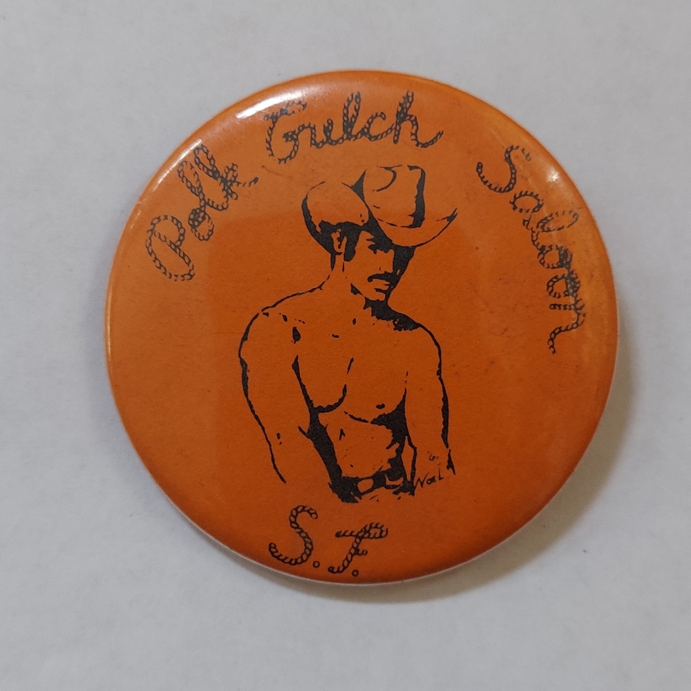 Vintage LGBT Pinback Polk Gulch 1970s Gay Bar San Francisco 70s RARE